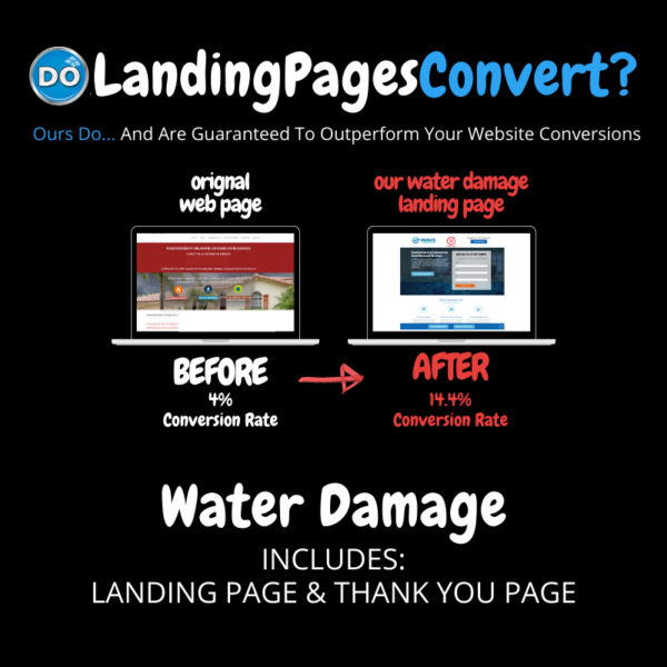 DoLandingPages Convert Water Damage