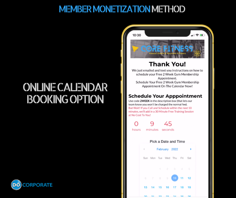 Gym Member Online Booking
