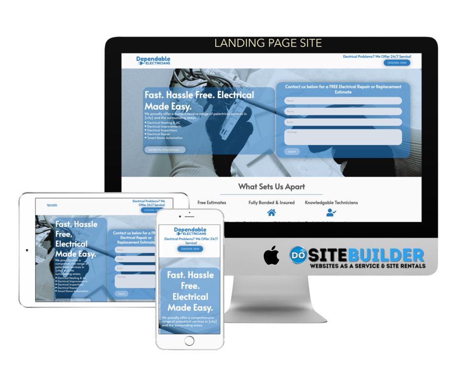 Image showcasing Landing Page Design Services for professionals