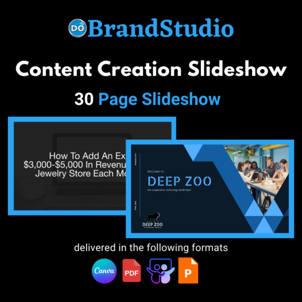 DoBrandStudio Content Creation 30 Page Slideshow