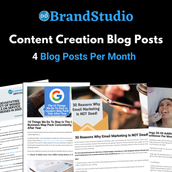 DoBrandStudio Content Creation 4 Blog Posts
