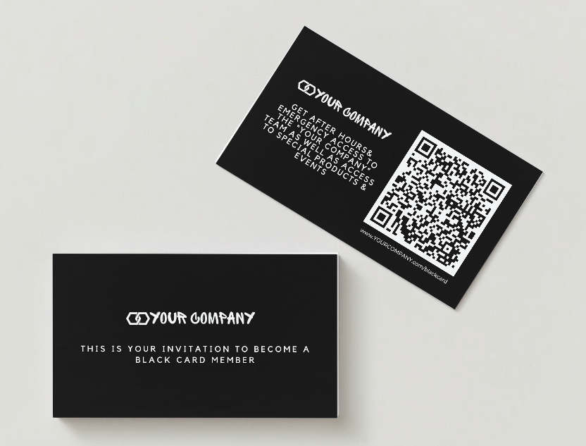 Business Card Invitations